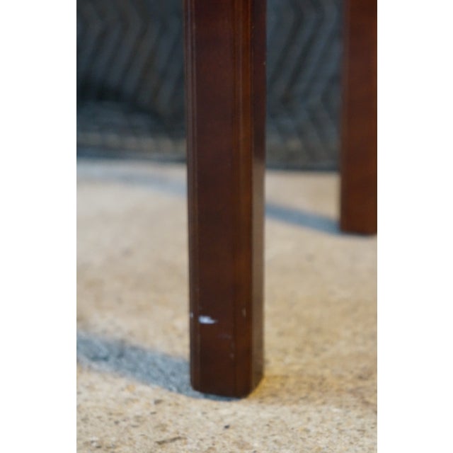 1991 Vintage Bombay Co Campaign Style Cherry Finished Butler's Coffee Tray Table For Sale - Image 4 of 16
