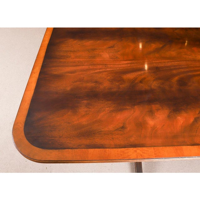 George III Revival Twin Pedestal Dining Table, 20th Century For Sale - Image 16 of 18