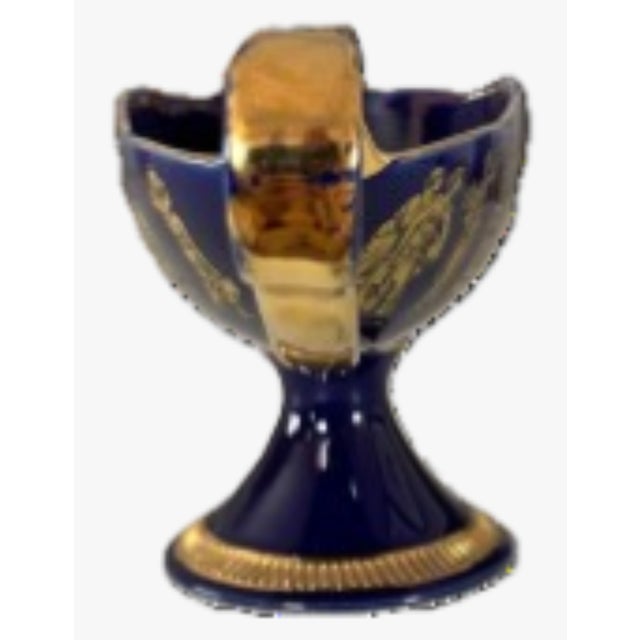 Mid 20th Century Italian Neoclassical Cobalt Blue Centerpiece Bowl, Florence (Firenze) For Sale - Image 5 of 5
