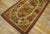 1880s Tan Ecru Rose Medallion Antique American Hooked Rug 3'3'' X 5' Woven Wool Carpet For Sale - Image 4 of 10