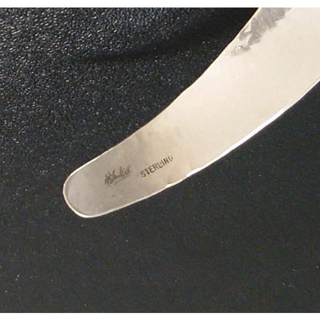 Ultra Wide Sterling Silver Collar, Gerhard Herbst Studio Neckpiece, American Modernist, Mid Century Style, Vintage For Sale In San Diego - Image 6 of 13