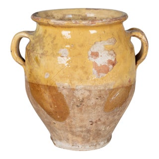 French Terracotta Vase or Confit Pot For Sale