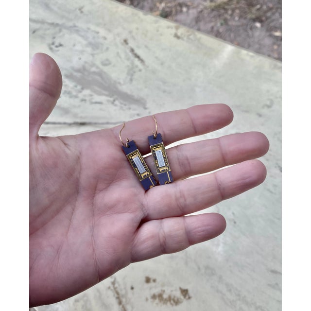 Artist-Made Computer Chip Earrings For Sale - Image 10 of 12
