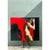 This striking vintage figurative oil portrait on canvas captures a nuanced interplay of light and shadow, emphasizing the...