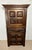 Vintage Spanish Renaissance Style Walnut Cabinet with Geometric Carve, 1920 For Sale - Image 9 of 16