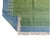 Not Yet Made - Made To Order Handmade Cotton Rug, Green with Blue Geometric Border and Cream Fringe 3'x4' For Sale - Image 5 of 7