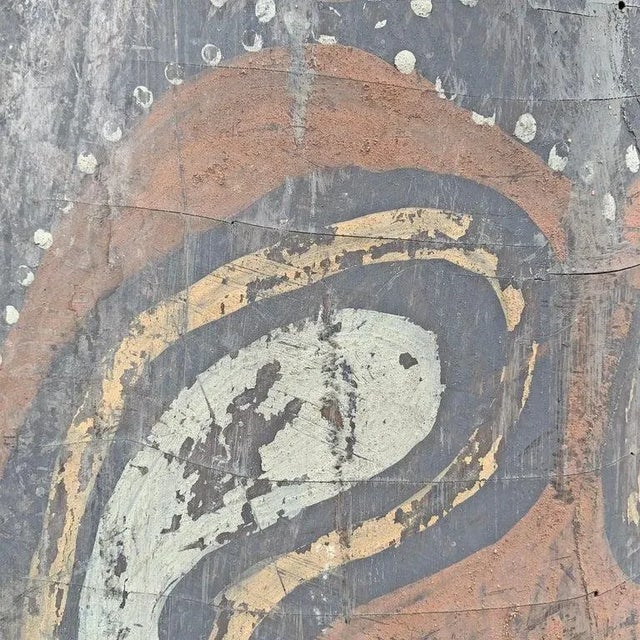 Brown Painting From a Kwoma Ceremonial House Ceiling For Sale - Image 8 of 12