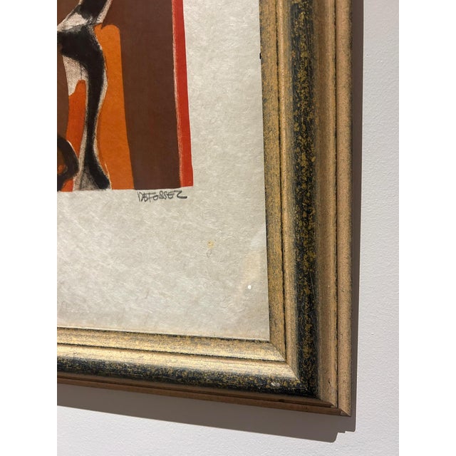 Albert Defossez, Abstract Composition, 1950s, Lithograph, Framed For Sale - Image 11 of 14