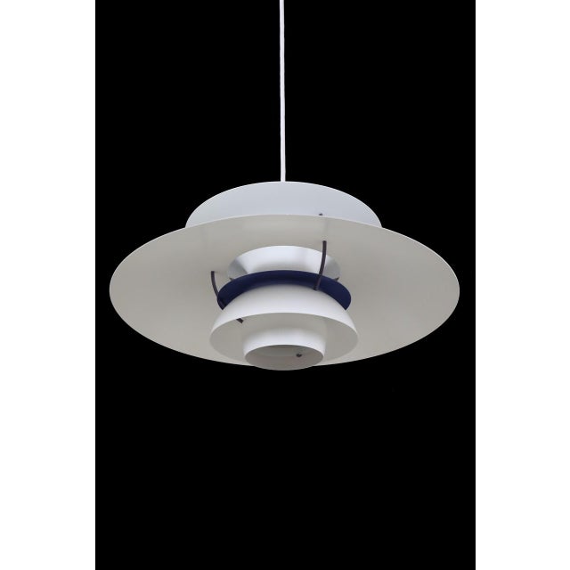 Mid-Century Modern Vintage Danish PH 5 Pendant Lamp with Glass Diffuser by Poul Henningsen for Louis Poulsen, 1950s For Sale - Image 3 of 18