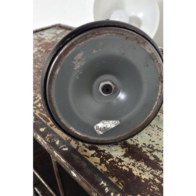 Metal Vintage Lamp from NF Luminaires Electricité, 1970s For Sale - Image 7 of 9