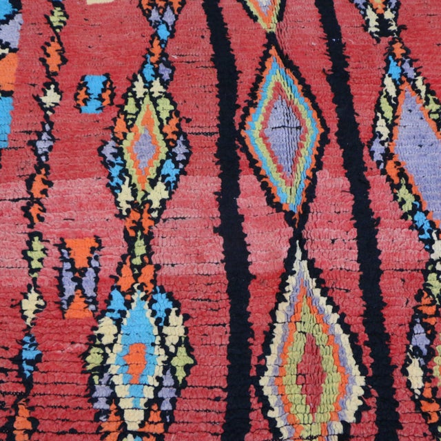 Textile Moroccan Vintage Rug 5x9 Ft For Sale - Image 7 of 9