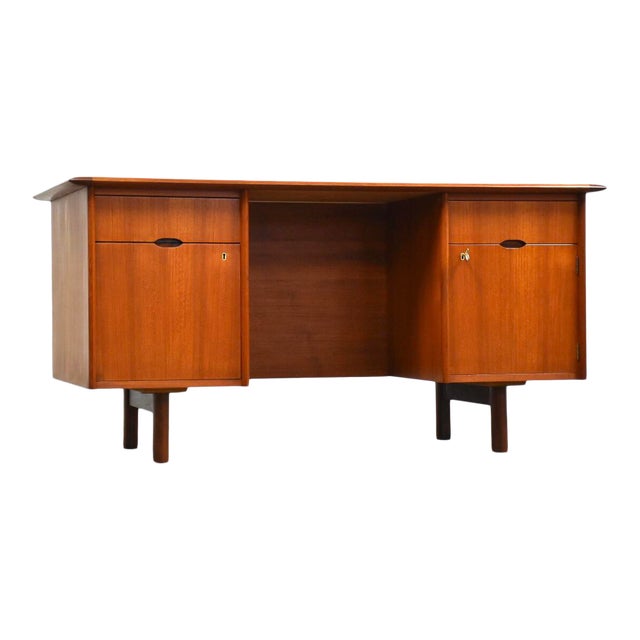 Scandinavian Modern Teak Executive Desk Chairish