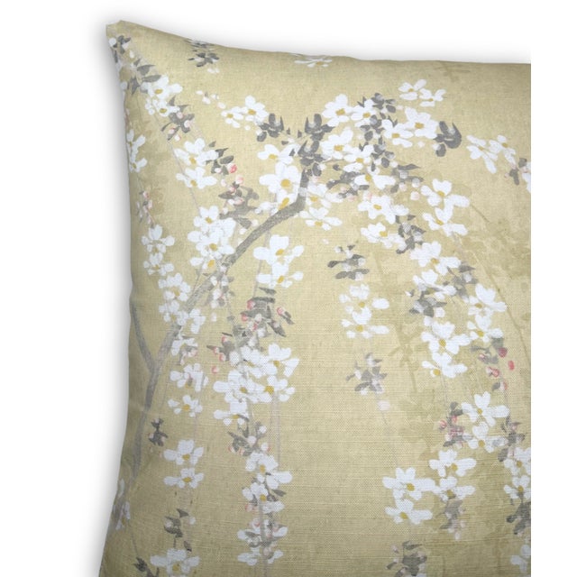 ⭐️ Ships Within 2 Days On the Front: Floral Linen Fabric On the Back: Ivory Linen Fabric Fabric Content: 100% Linen All...