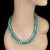 Traditional Ajd 19 Inch Elegant Amazonite Two Strand Necklace Summer Perfect For Sale - Image 3 of 7