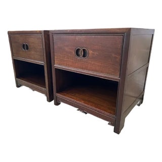 20th Century Baker Nightstands Designed by Michael Taylor - a Pair For Sale