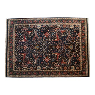 1980s Vintage Indian Bijar Design Wool Carpet For Sale