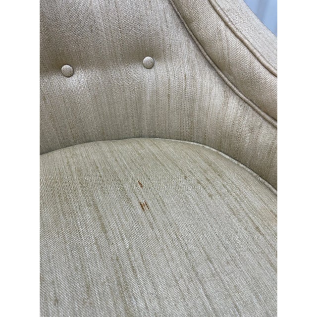 Mid 20th Century Hollywood Regency High Back Chair For Sale - Image 4 of 13