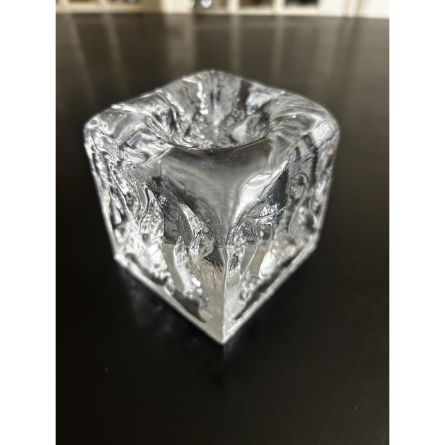 Glass Vintage Candlestick by Kurt Wokan for Ingrid Glas, 1970s For Sale - Image 7 of 9