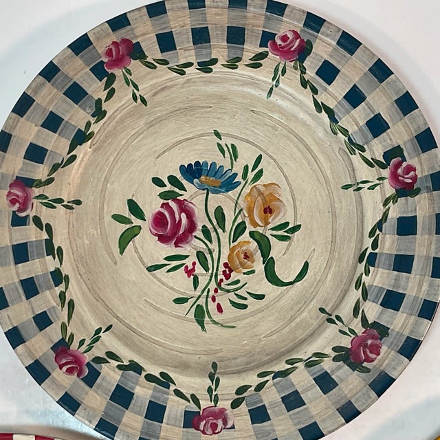 Late 20th Century French Country Decorative Plates Jane Keltner - Set of 3 For Sale - Image 12 of 12