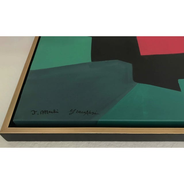 Title: Composition No. 6 Author: Grace Absi & J. Merhi Country: USA Medium: Acrylic painting on Canvas Marks: Created &...