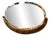 Art Deco Oval Mirror with Beveled Glass, 1920s For Sale