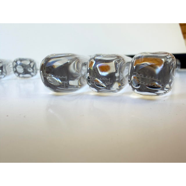 Art Deco Daum France Crystal Knife Rests, Set of 12 For Sale - Image 3 of 5