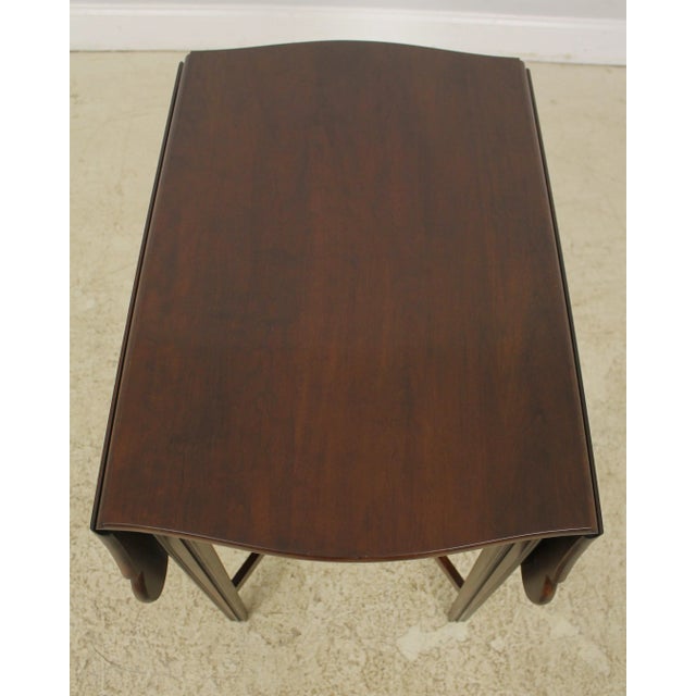 1980s Statton Old Towne Cherry Pembroke Drop Leaf Table For Sale - Image 5 of 13