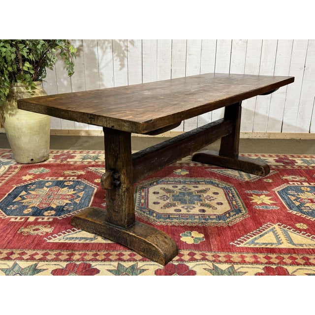 Antique English Monastery Table in Oak, 1800s For Sale - Image 4 of 18