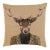 Country Stag Tapestry Cushion With Feather Filler - 46x46cm (18"x18") For Sale