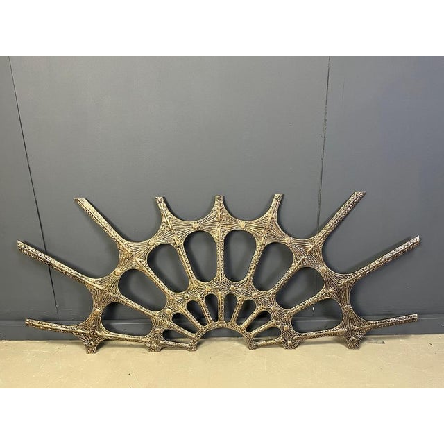 Brown Brutalist Wall Sculpture, 1970s For Sale - Image 8 of 10