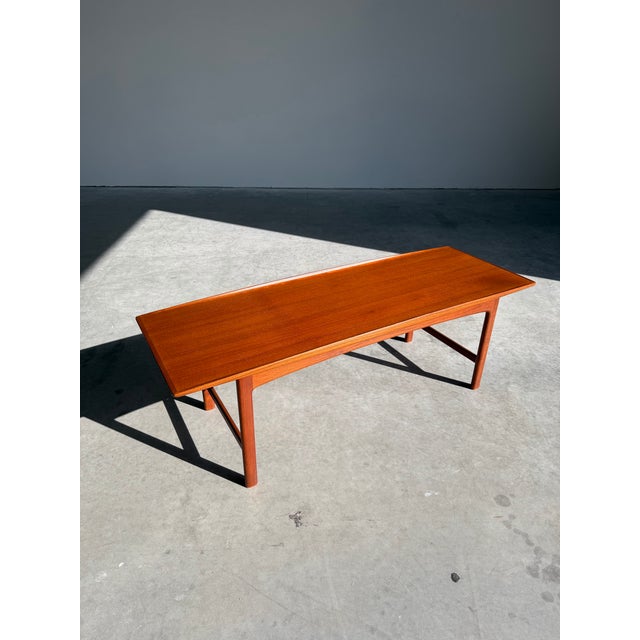 Wood 1960s Folke Ohlsson for Tingstroms Large Swedish Teak “Frisco” Coffee Table For Sale - Image 7 of 12