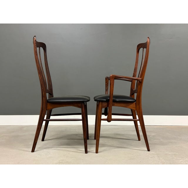 Mid-Century Modern 1960s Danish Modern Rosewood Ingrid Dining Chairs by Koefoeds Hornslet - Set of 4 For Sale - Image 3 of 10