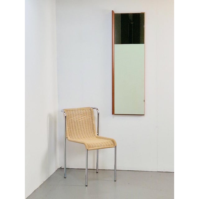1960s Mid-Century Scandinavian Rectangular Teak Mirror from Webe, 1960s For Sale - Image 5 of 8