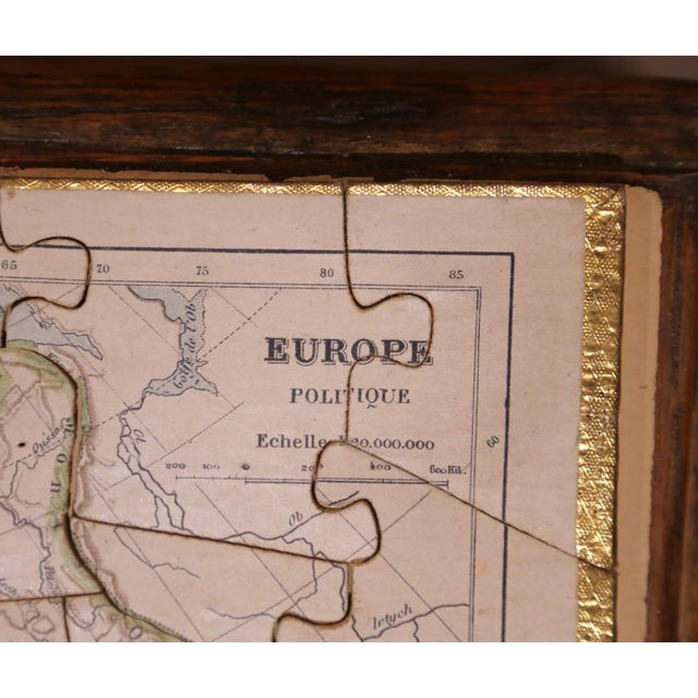 French Educational Atlas Geographique Puzzle Box With Maps, Dated 1903 For Sale - Image 9 of 12