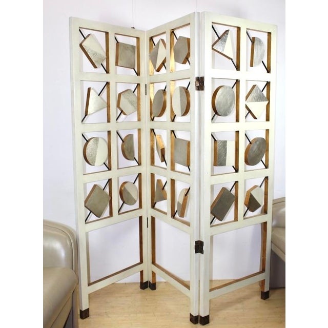 Mid-Century Modern Large 1970s Geometric Room Divider For Sale - Image 3 of 4