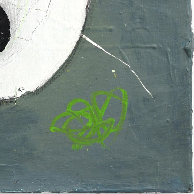 2020s Large Oversized Green Original Artwork on Canvas by Sarah Svetlana: She Preferred the Darkside For Sale - Image 5 of 7