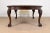 Brown Maitland Smith Monumental English Chippendale Carved Mahogany Extension Dining Table, Newly Refinished For Sale - Image 8 of 13