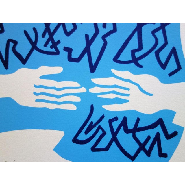 Modern Jean Coulot, Amitié, Screen Print For Sale - Image 3 of 6