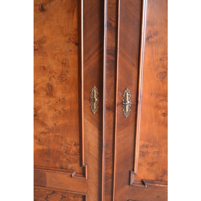 Wood Antique Walnut Cupboard For Sale - Image 7 of 9