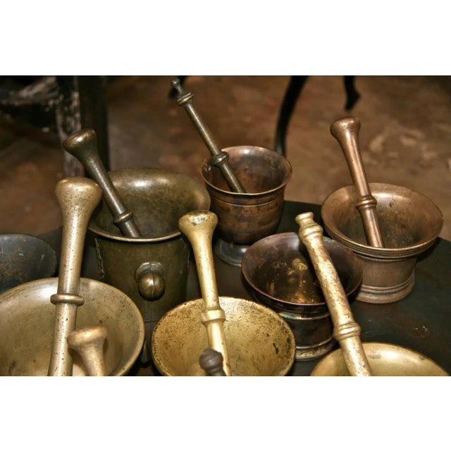 Collection of 17 Pharmacy Mortar and Pestles For Sale - Image 4 of 9
