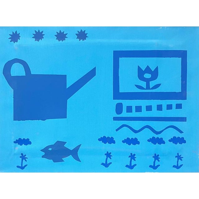 Alexandre Schaller, Water, Acrylic on Canvas, 1990s For Sale - Image 10 of 10