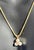 Tripod Pearl Earring With Matching Pendant & 14 Karat Yellow Gold Chain Set For Sale - Image 4 of 7