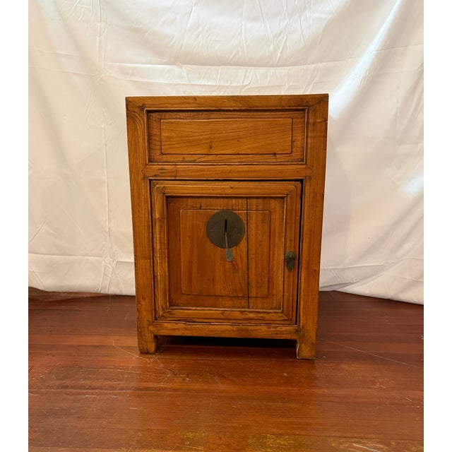 Antique Chinese Elm Ventilated Food Safe Cabinet C. 1900-1930 For Sale - Image 12 of 16