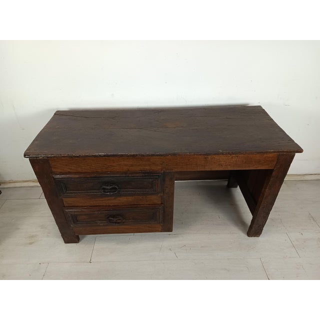 Antique Oak Counter Desk For Sale - Image 5 of 18