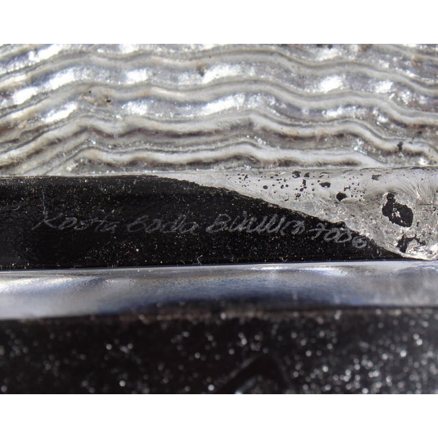 Transparent Domino Series Glass Dish by Bertil Vallien for Kosta Boda For Sale - Image 8 of 8