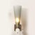 Modernist Hand-Blown Smoked Gray Murano Glass Conical Sconces With Orbital Drop For Sale - Image 11 of 15