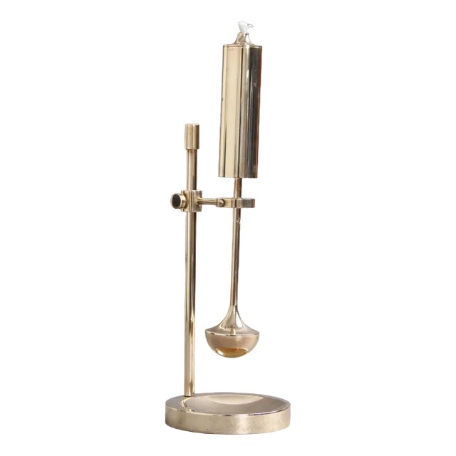 Danish Ship Oil Lamp in Brass with Gyro Suspension, 1970s For Sale