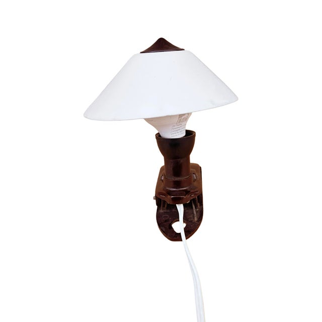 Beautiful, stylish night lamp manufactured in the Czechoslovakian Lighting Factory ZUKOV. The lamp was created in the...