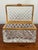 Antique Baccarat (Attrib.) Cut Crystal Glass Casket Box With Bow Clasp For Sale - Image 9 of 12