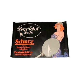 Art Nouveau Providol Soap Advertising Poster by C. Behrens for Trumpf, 1909 For Sale